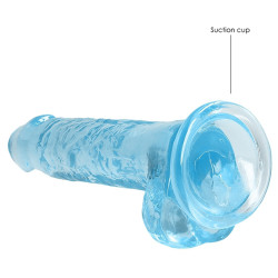 Real Rock Crystal Gode Crystal Clear 14 x 3.5cm Bleu